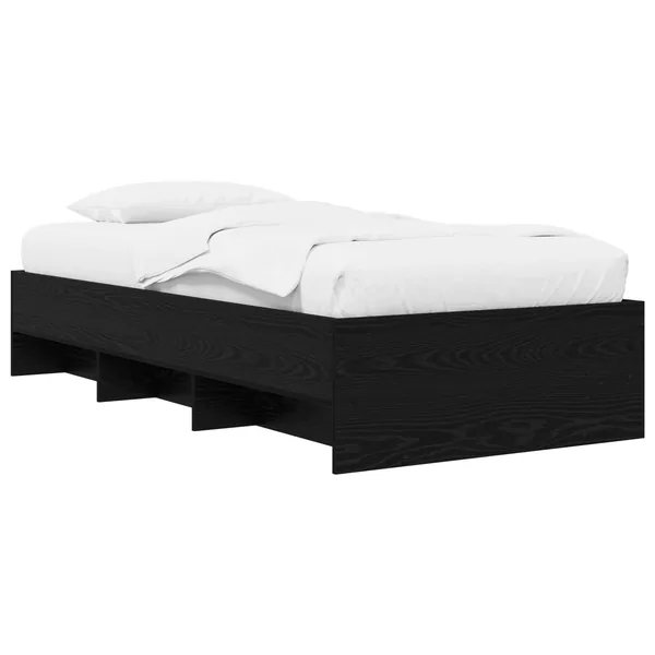 Cadre de lit Chêne noir 80 x 200 cm Bois d'ingénierie