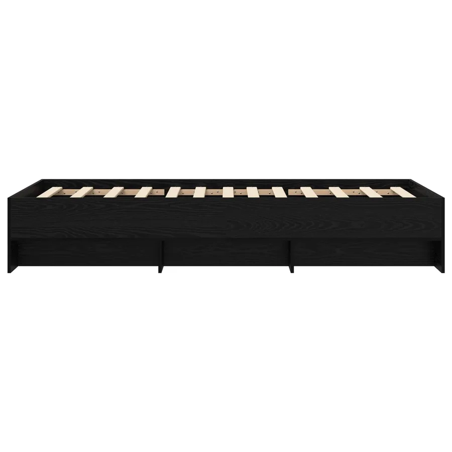 Cadre de lit Chêne noir 80 x 200 cm Bois d'ingénierie - 4