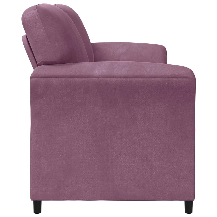 Sofa 2 places Pourpre 158 x 83 x 95 cm Velours - 4