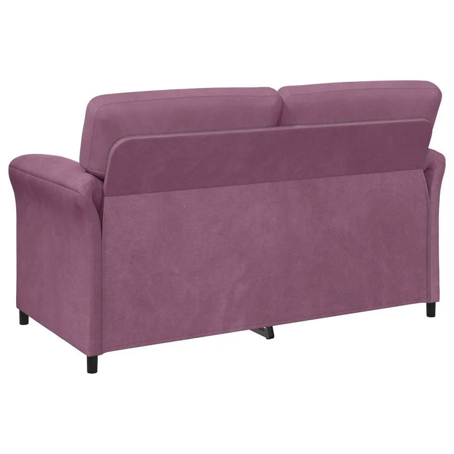 Sofa 2 places Pourpre 158 x 83 x 95 cm Velours - 5