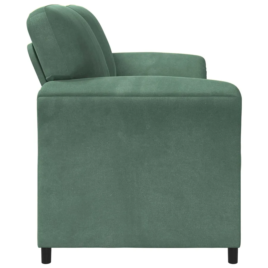 Sofa 2 places Vert Mer 158 x 83 x 95 cm Velours - 4
