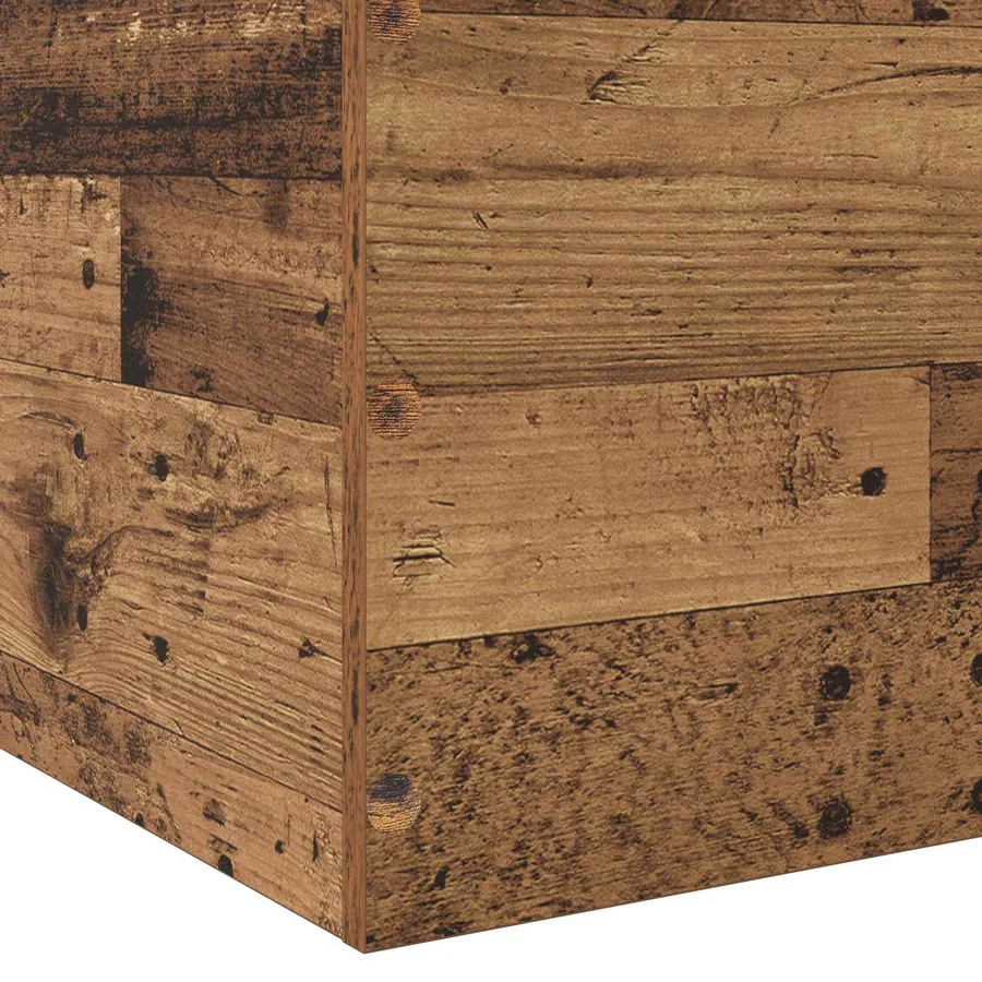 Cadre de lit au sol Bois ancien 80 x 200 cm Bois d'ingénierie - 5