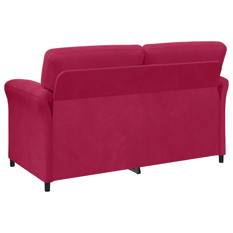 Sofa 2 places Bordeaux 158 x 83 x 95 cm Velours - 5