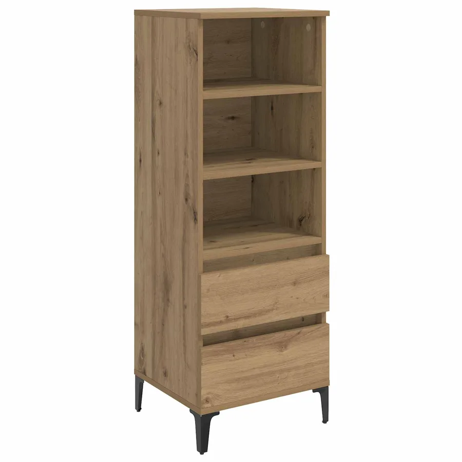 Haut Armoire Chêne artisanal 40 x 36 x 110 cm Bois d'ingénierie - 2