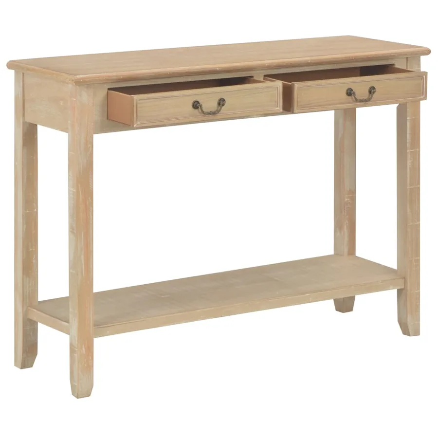 Table console 110x35x80 cm Bois - 2