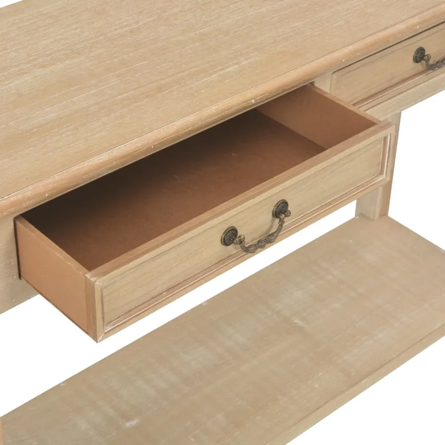 Table console 110x35x80 cm Bois - 7