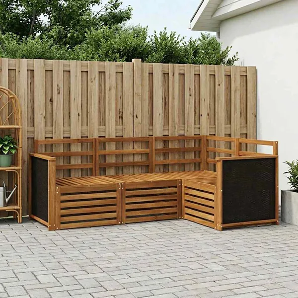 Ensembles de canapés 4 pcs Bois d'Acacia Massif