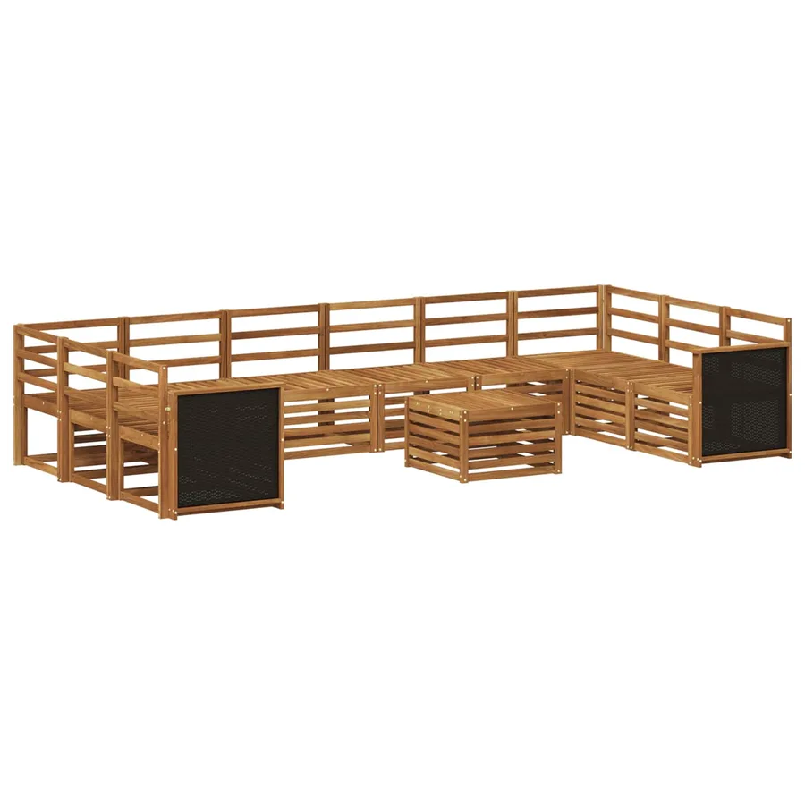 Ensemble de canapés d'extérieur 8 pcs Naturel - 2