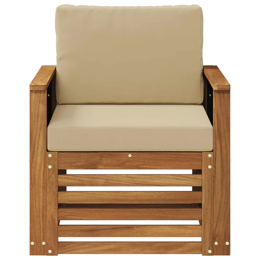 Sofa de milieu extérieur Naturel - 3