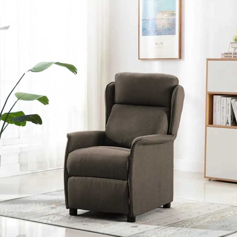 Fauteuil inclinable Taupe 66.5 x 94 x 101.5 cm Polyester - 2