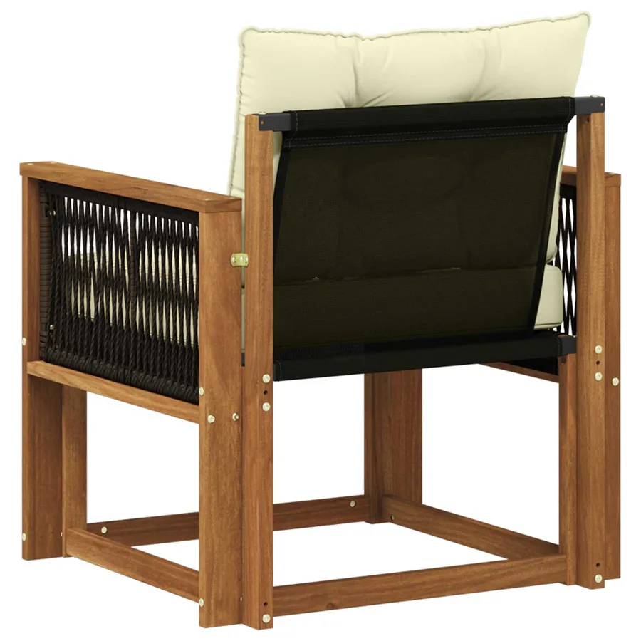 Sofa de milieu extérieur Bois d'Acacia Massif Naturel - 7