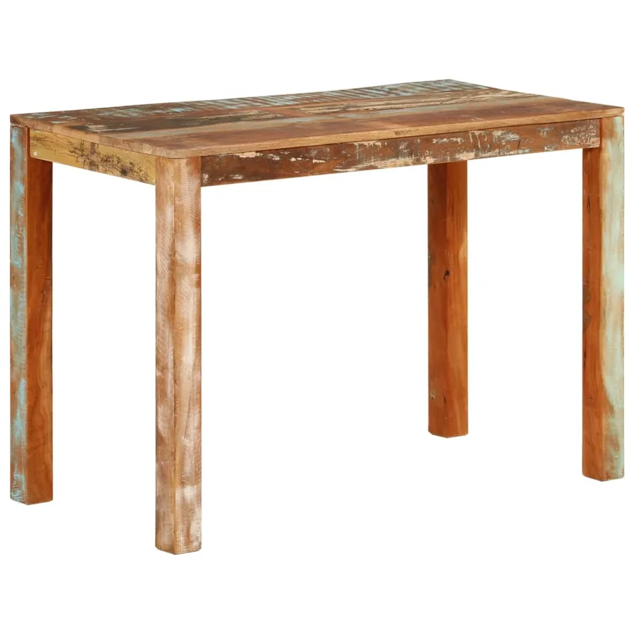 Table de salle à manger 110x55x76cm Bois massif de récupération - 10