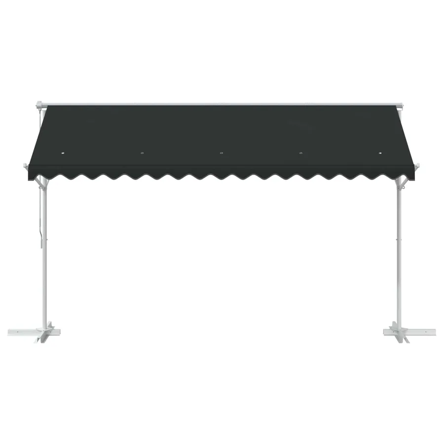 Auvent autoportant 4 × 3 m Polyester Anthracite - 4