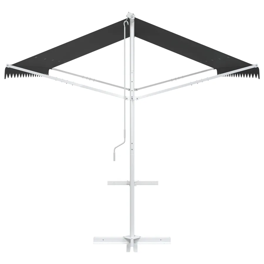 Auvent autoportant 4 × 3 m Polyester Anthracite - 5