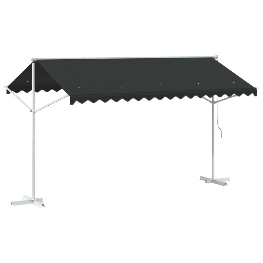 Auvent autoportant 4 × 3 m Polyester Anthracite - 6