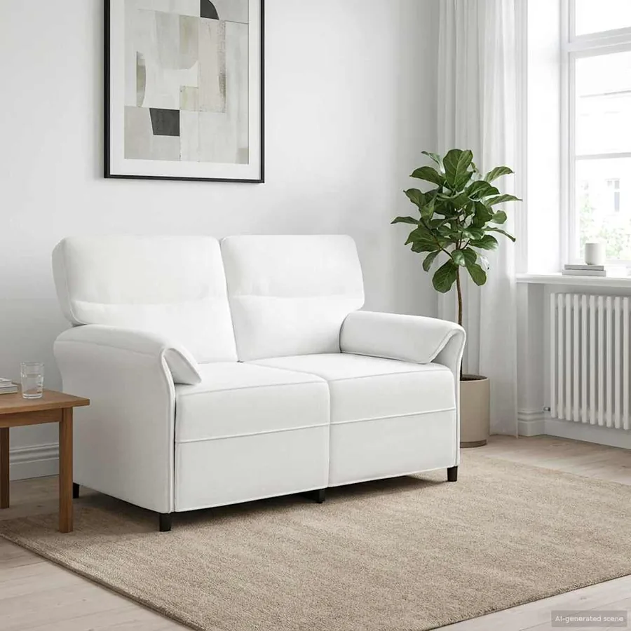 Canapé 100% polyester, cadre en métal, MDF, Contreplaqué