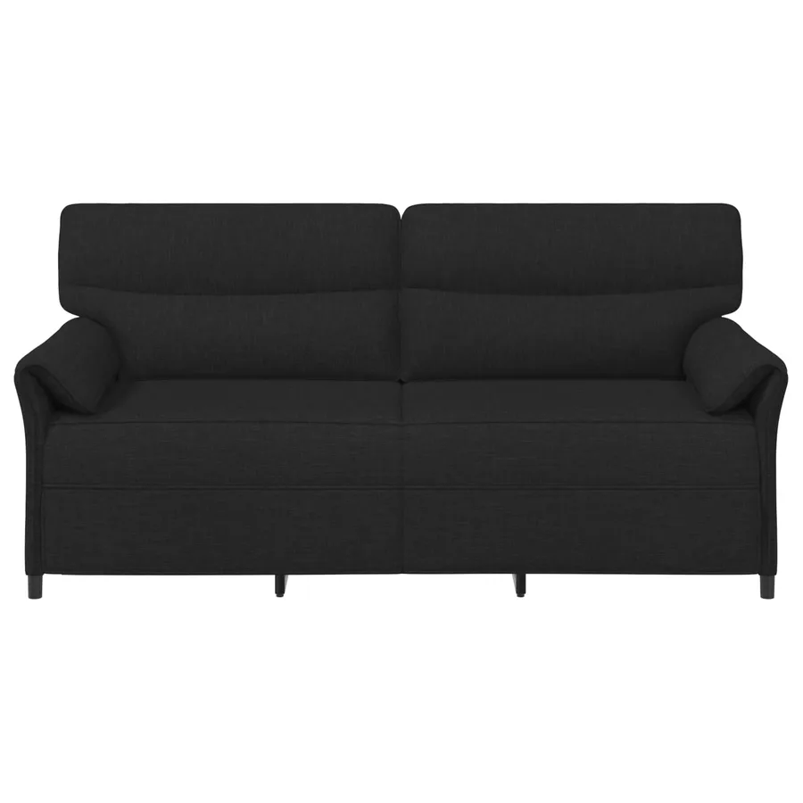 Sofa 3 places Noir 198 x 83 x 95 cm Tissu - 3