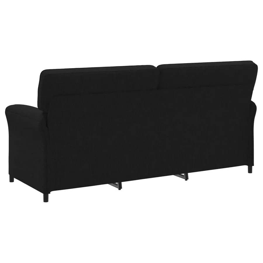 Sofa 3 places Noir 198 x 83 x 95 cm Tissu - 5