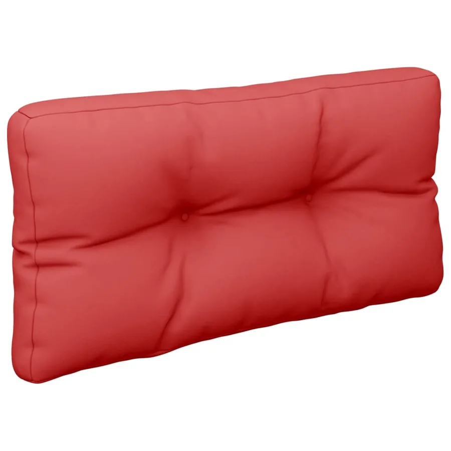 Coussin de palette rouge 80x40x12 cm tissu - 4