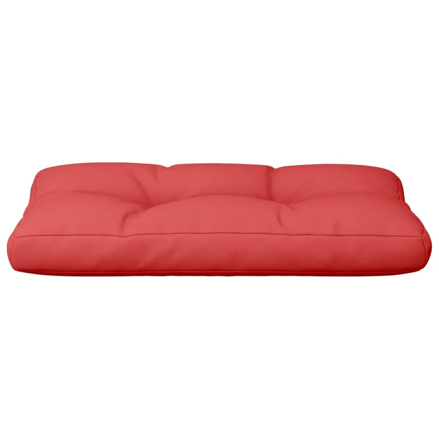Coussin de palette rouge 80x40x12 cm tissu - 5