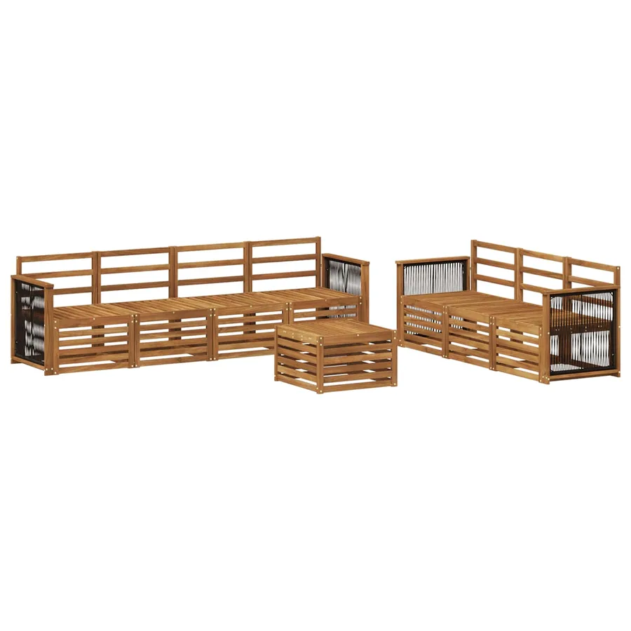 Ensembles de canapés 8 pcs Bois d'Acacia Massif - 2