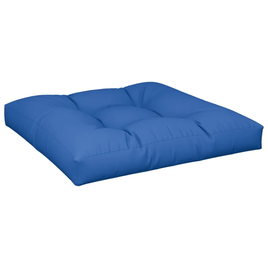 Coussins de palette lot de 2 bleu royal tissu - 5