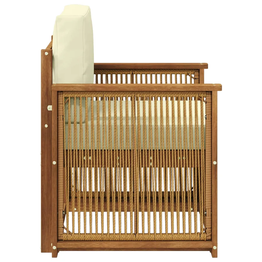 Sofa de milieu extérieur Naturel - 4