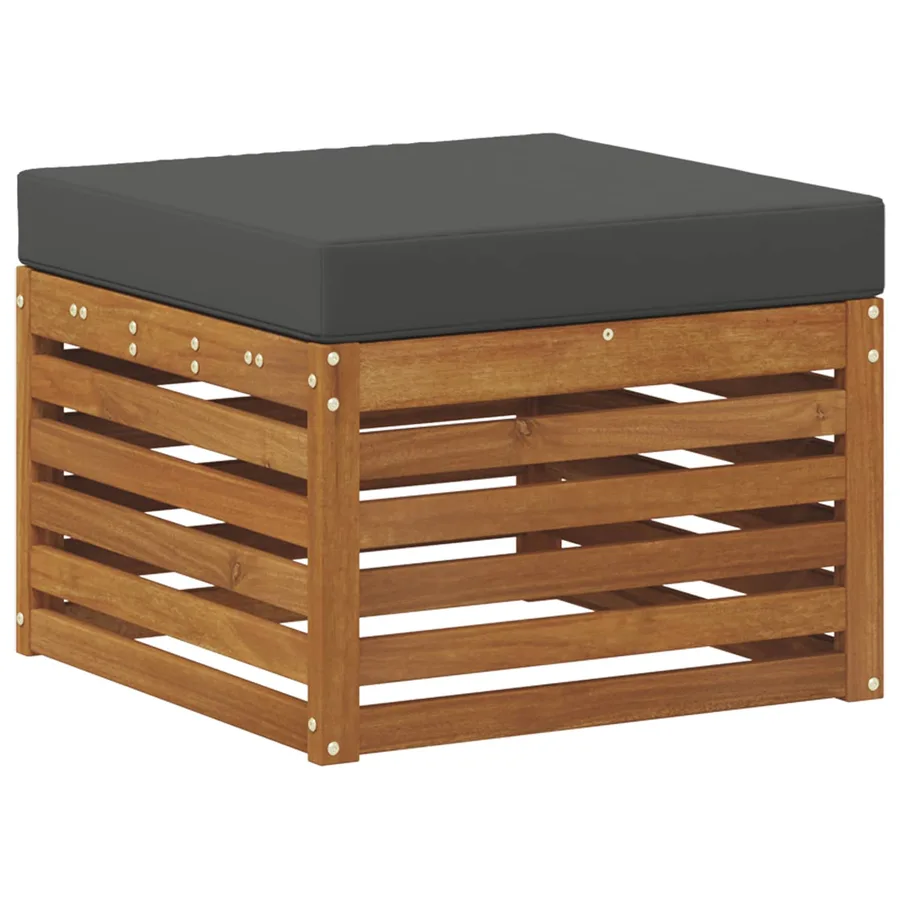 Ensemble de canapé d'angle 6 pcs Naturel et Anthracite - 4