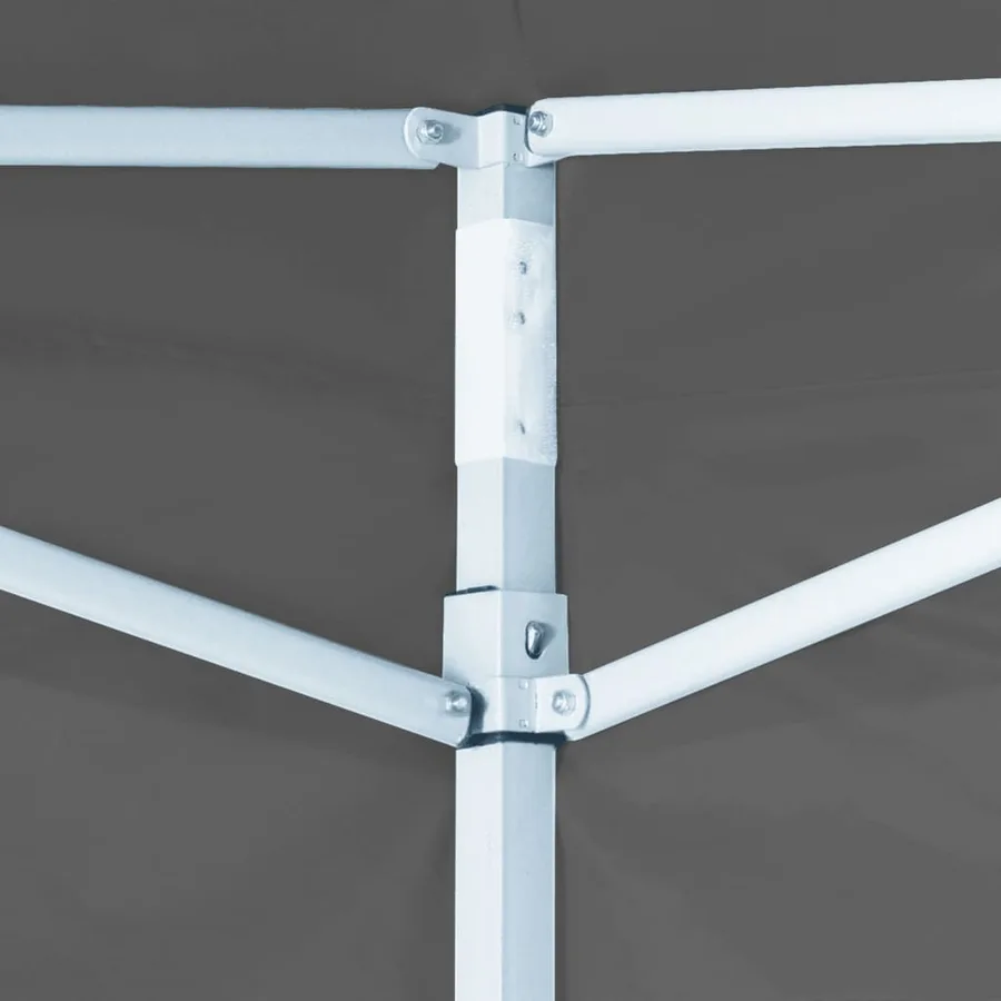 Tente de réception pliable avec 4 parois 2x2 m Acier Anthracite - 4