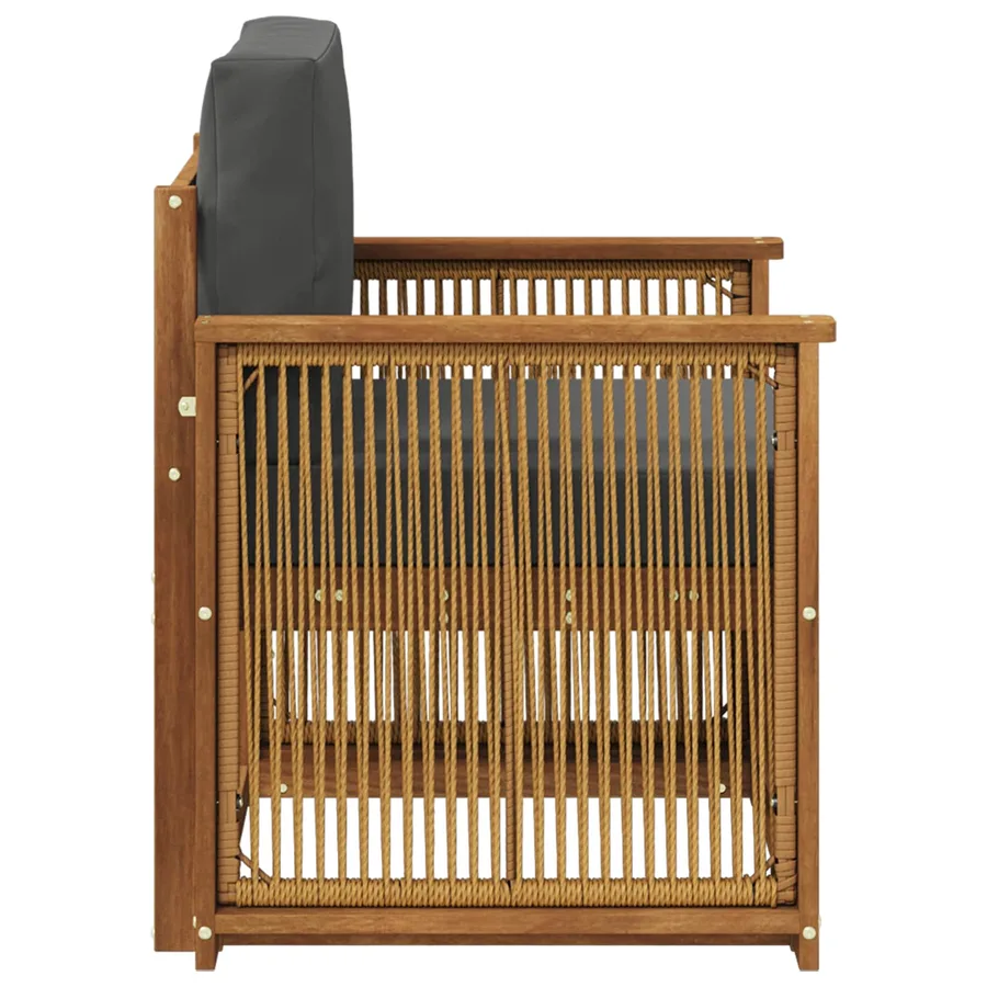 Sofa de milieu extérieur Naturel - 4