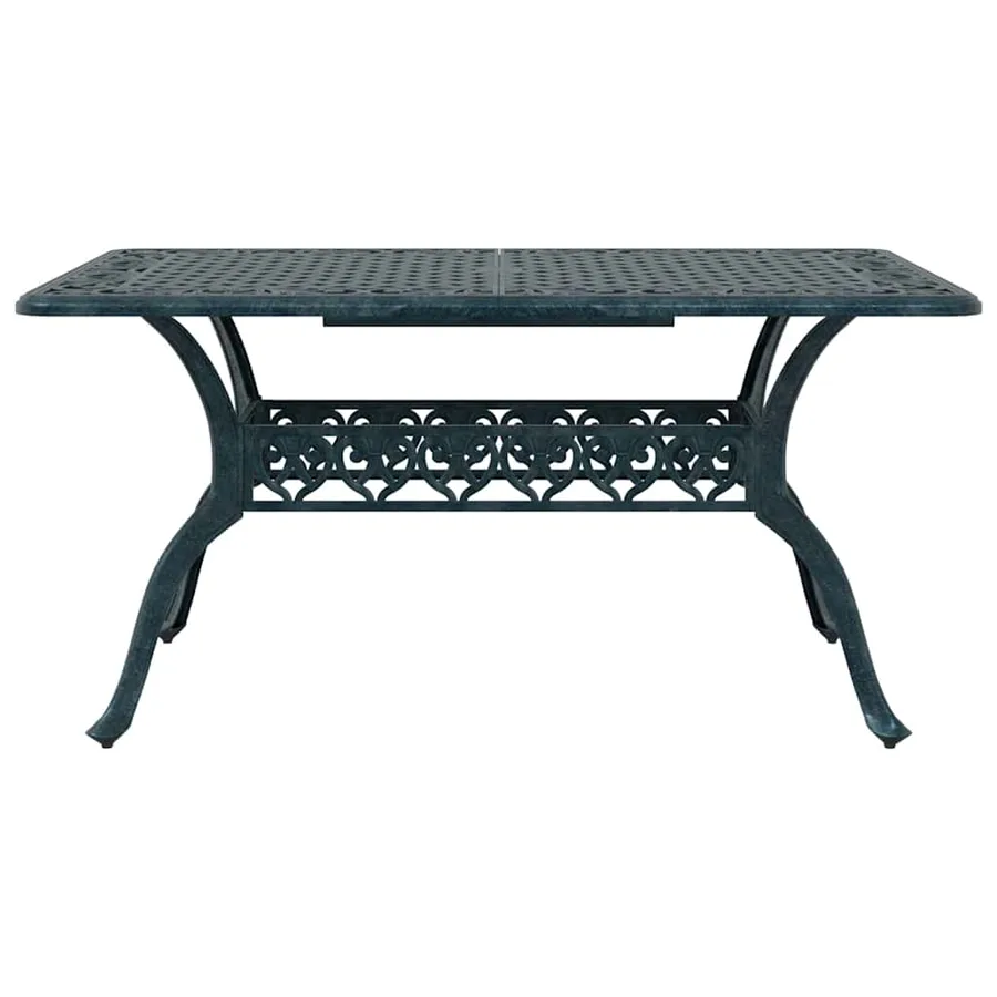 Ensemble de salle à manger pour jardin 7 pcs Vert Aluminium - 9