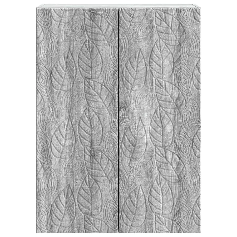 Armoire Murale Sonoma gris 66 x 34,5 x 90 cm Bois d'ingénierie - 4