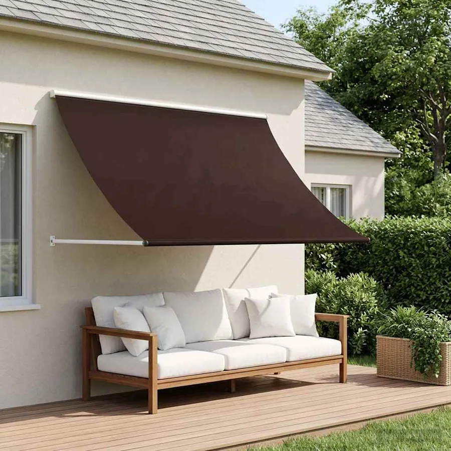 Auvent Marron 350 x 150 cm