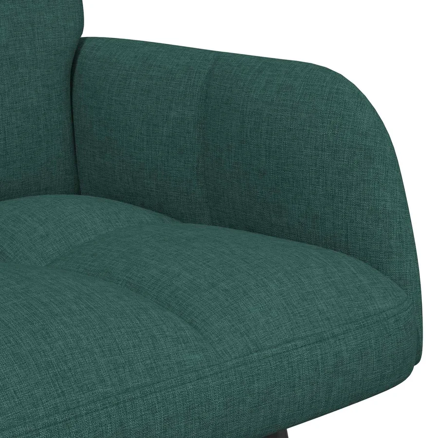 Sofa 2 places Vert foncé 115 x 61 x 87 cm Tissu - 7