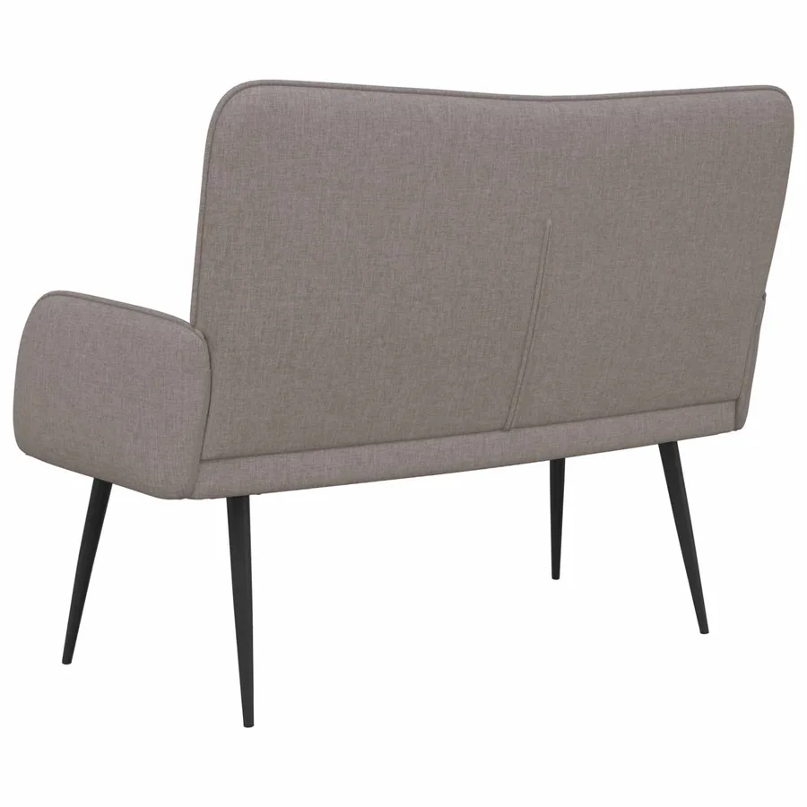Sofa 2 places Taupe 115 x 61 x 87 cm Tissu - 6