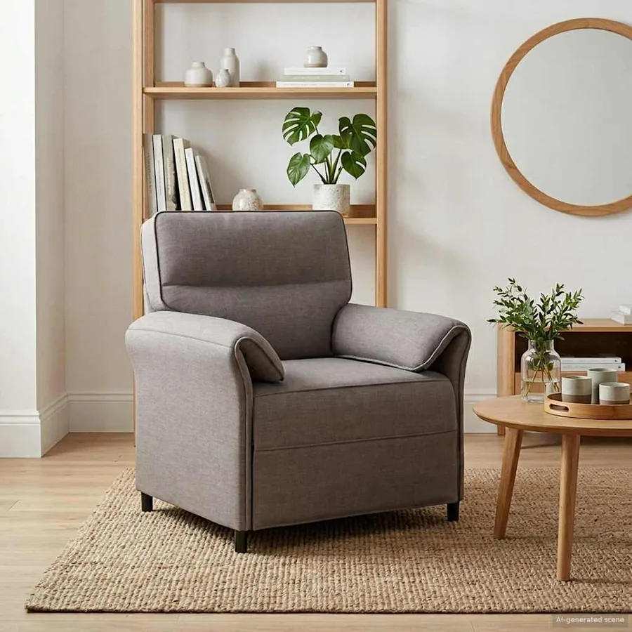 Canapé 100% polyester, cadre en métal, MDF, Contreplaqué