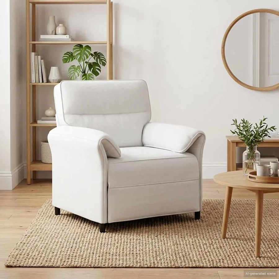 Canapé 100% polyester, cadre en métal, MDF, Contreplaqué