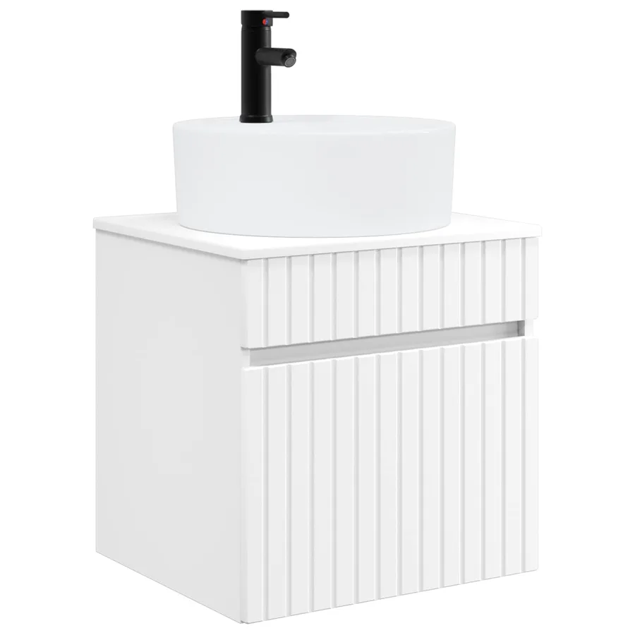 Ensemble d'armoire de salle de bain 5 pcs Blanc - 5