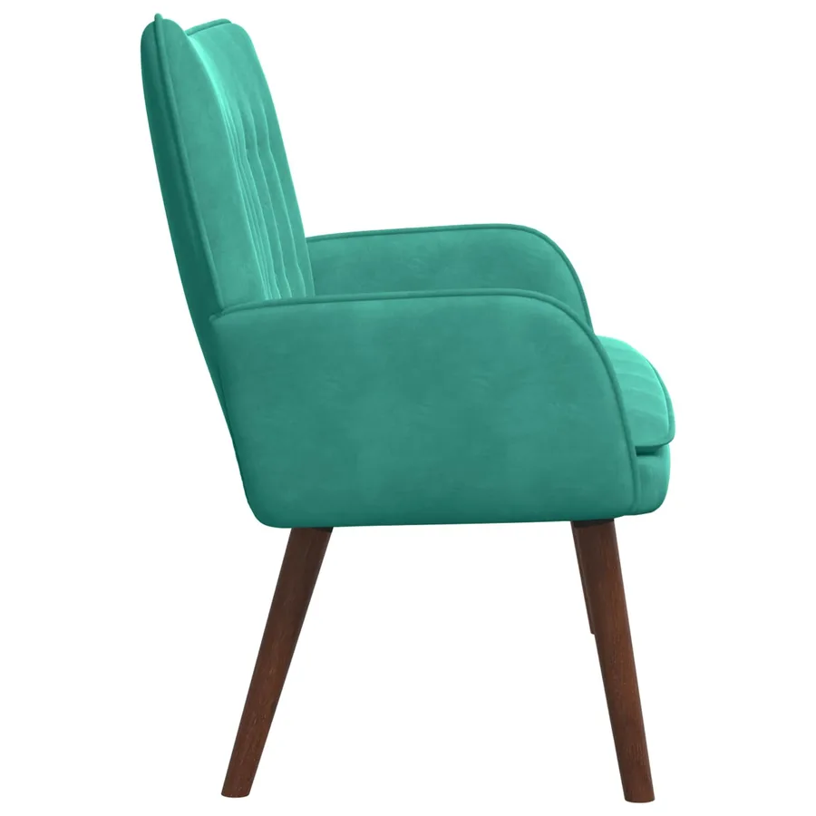 Sofa 2 places Turquoise 115 x 61 x 87 cm Velours - 5