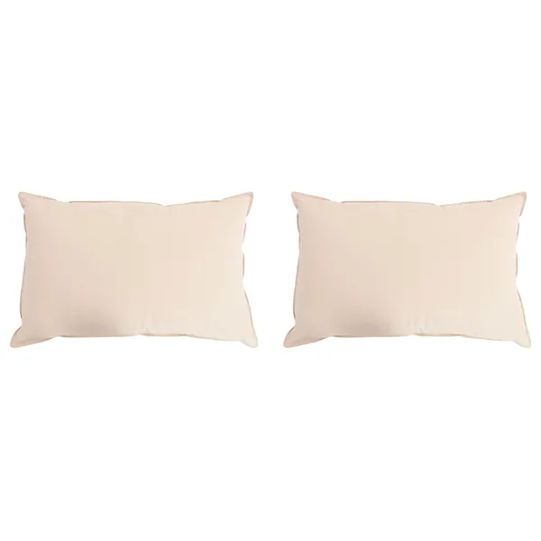 Oreiller 2 pcs Beige 40 x 80 cm Fibre de Kapok