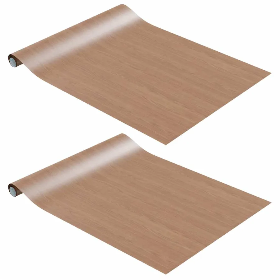 Films autoadhésifs pour meubles 2 pcs Chêne clair 500x90 cm PVC - 2