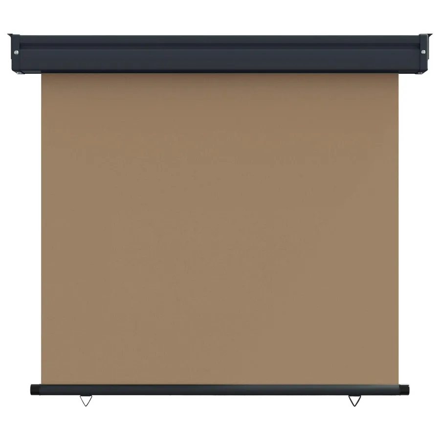 Store latéral de balcon 80 x 250 cm 100% polyester fer acier - 2