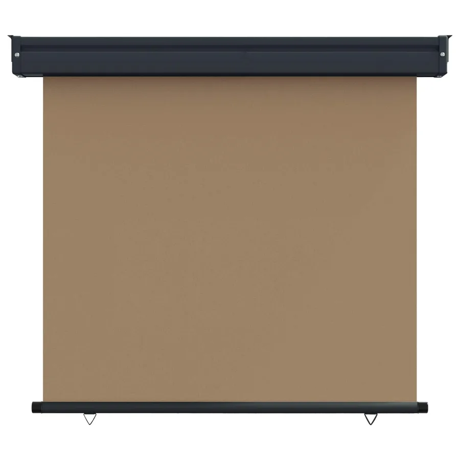 Store latéral de balcon 60 x 250 cm 100% polyester fer acier - 2