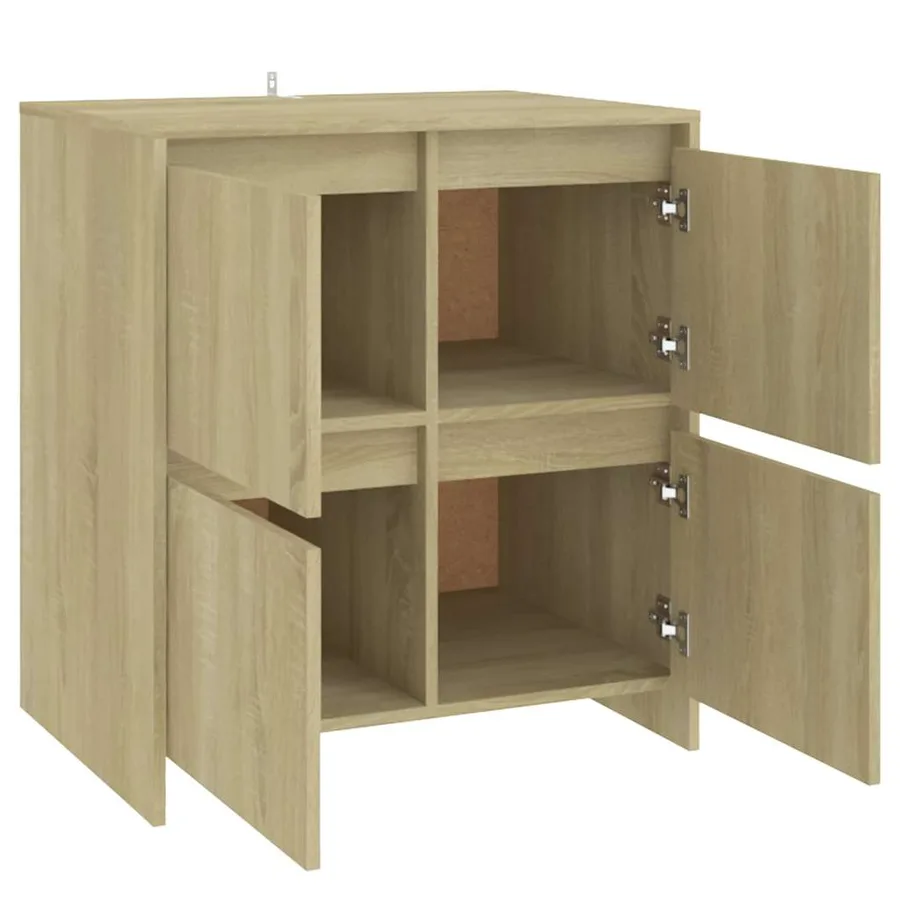 Buffets 2 pcs Chêne Sonoma 70x41x75 cm Bois d'ingénierie - 6