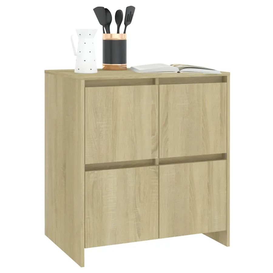 Buffets 2 pcs Chêne Sonoma 70x41x75 cm Bois d'ingénierie - 7