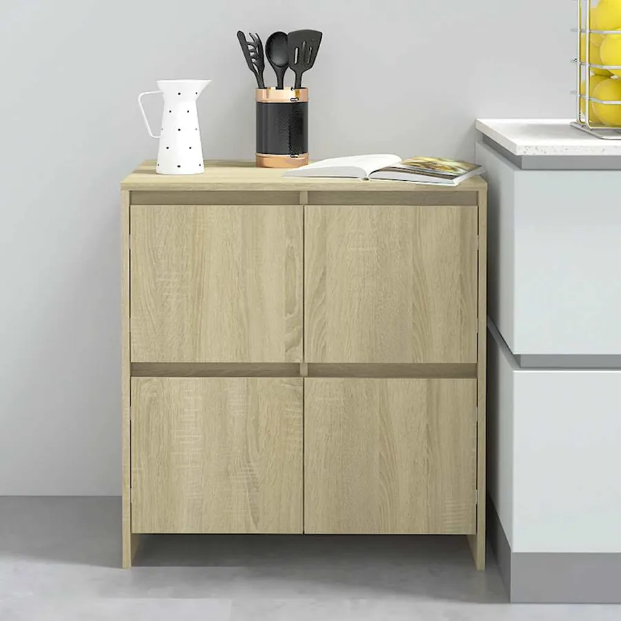 Buffets 2 pcs Chêne Sonoma 70x41x75 cm Bois d'ingénierie - 9