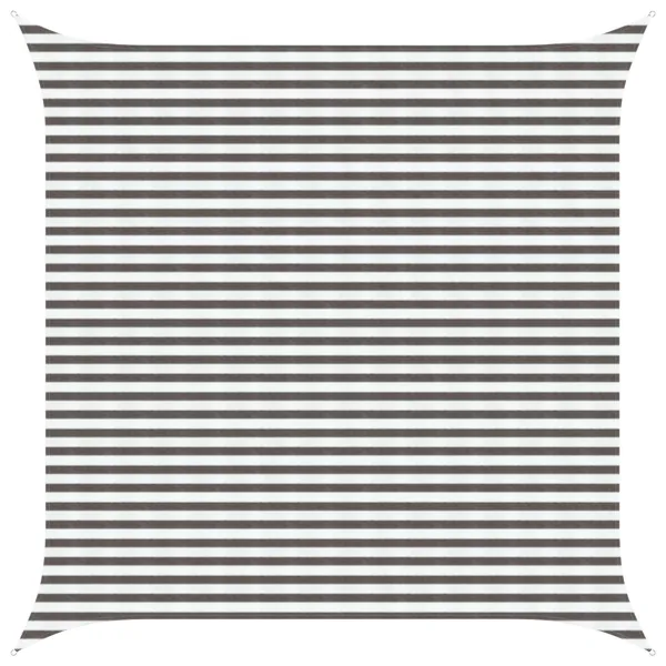 Voile d'ombre Gris clair et blanc 4 x 4 m HDPE