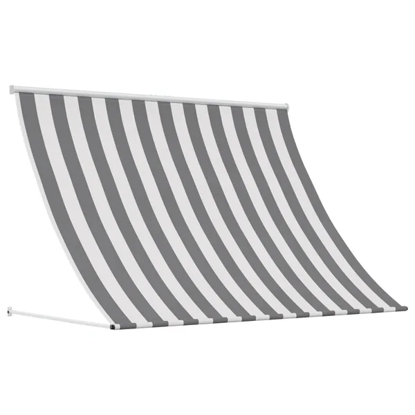 Auvent Anthracite et blanc 100 x 150 cm