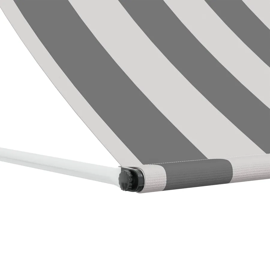Auvent Anthracite et blanc 100 x 150 cm - 4