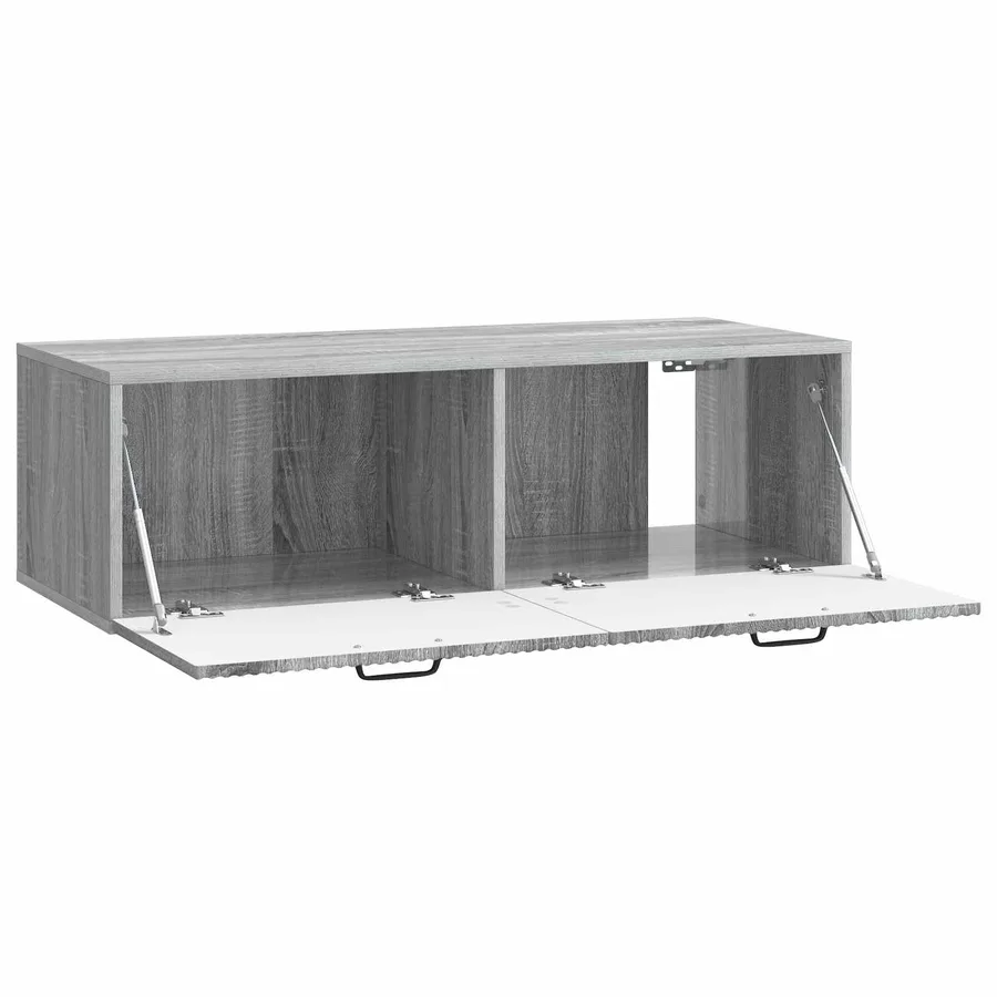 Meuble TV mural Sonoma gris 98 x 41 x 30 cm Bois d'ingénierie - 5